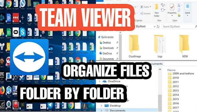 do organize files on your computer via team viewer