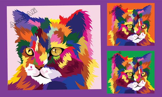 awesome wpap pop art portraits of humans and animals