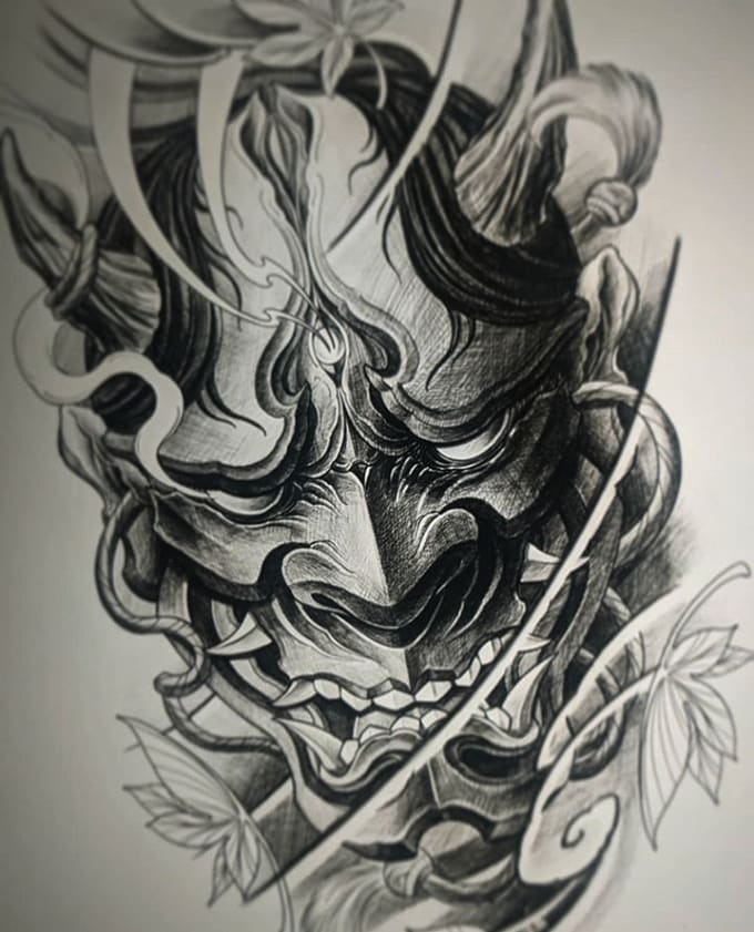 Draw tattoo designs in any style profesional tattoo artist by ...