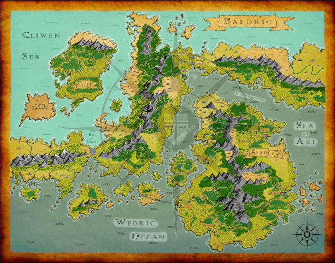 Craft a hand drawn map of your fantasy world by Inspirat_nforge | Fiverr