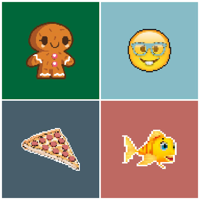 make any image in pixel art and 8 bit design
