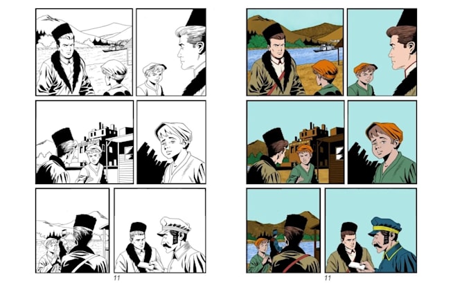 color your manga, comic, webtoon or illustration