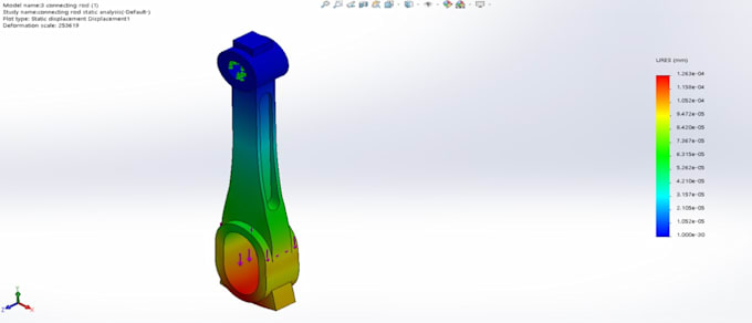 Do finite element analysis fea on solidworks by Moazzam3d | Fiverr