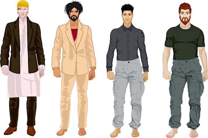 design high quality 2d characters