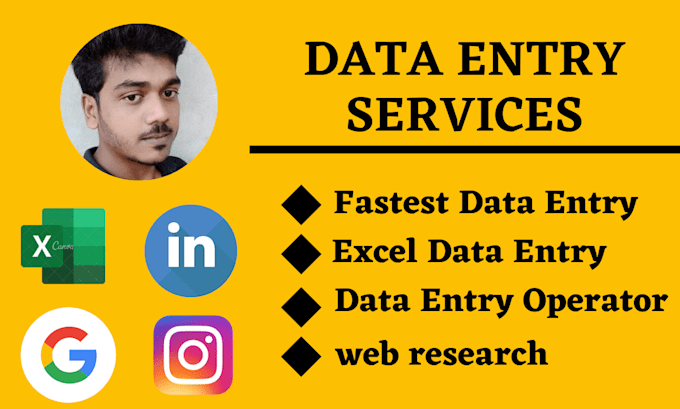 do data entry, web search, copy paste and email list as your virtual assistant