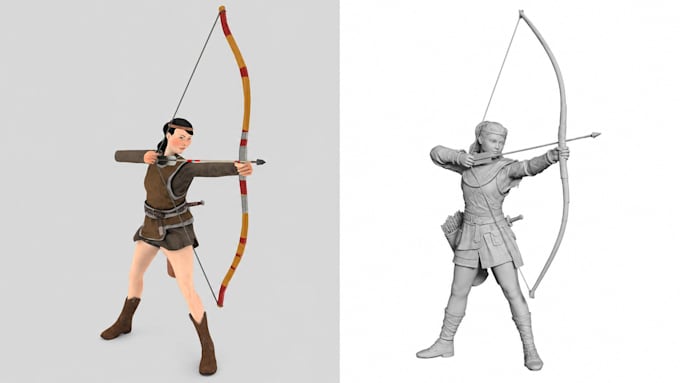 model 3d assets, props, character, pbr texture for game