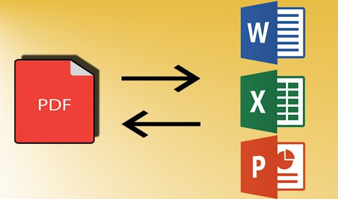 convert PDF file to word or vice versa