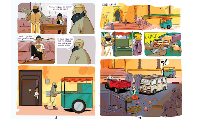 draw a cartoon comic book for you