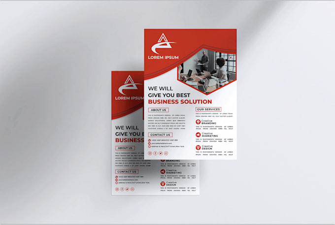 do professional business flyer and poster design in 8 hours