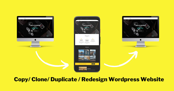 convert clone or transfer wix, weebly, webflow, squarespace to wordpress website