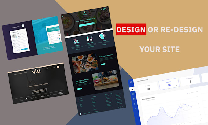 design your creative website editable in figma