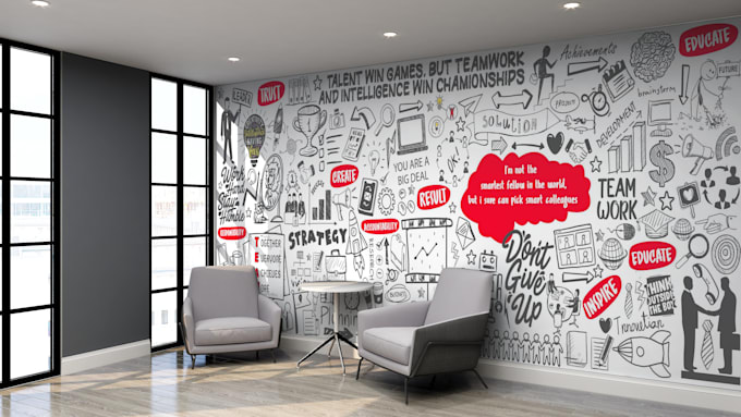 draw doodle, mural, wall arts within 24 hours