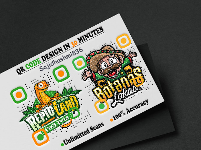 generate a custom qr code design with logo in 30 minute