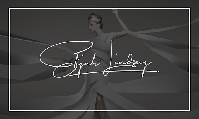 design scripted, cursive, hand drawn signature logo or autograph