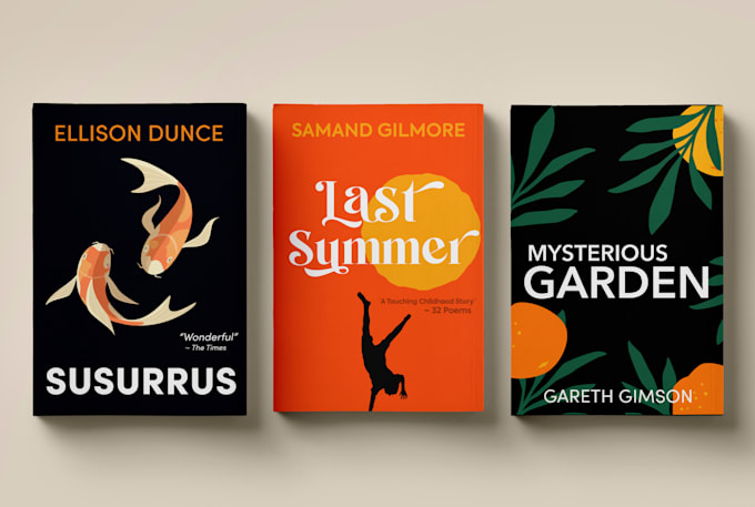 design modern book cover or ebook cover
