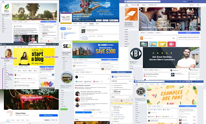 set up social media pages groups and facebook shop