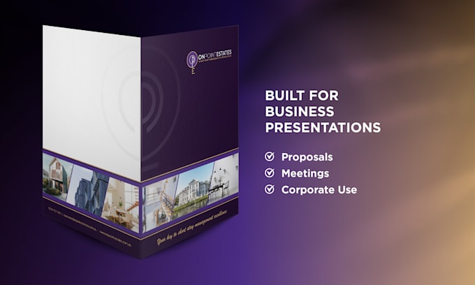 design custom presentation folders for business branding