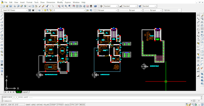 Convert your hand sketch drawing to autocad drawings by Dreamboybiplob ...