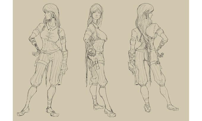 create character concept art for your projects