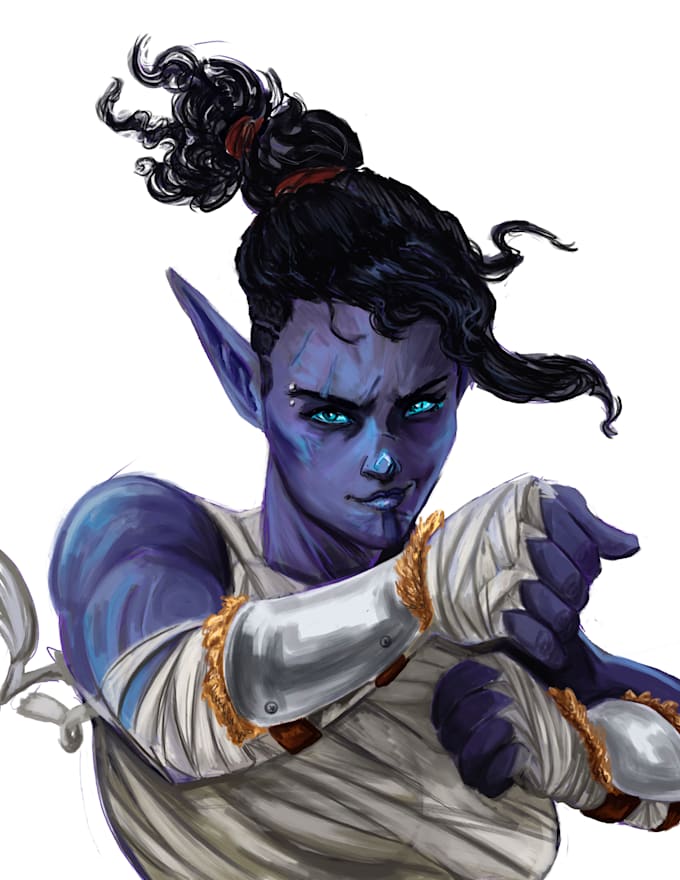 draw an amazing fantasy portrait for your original character