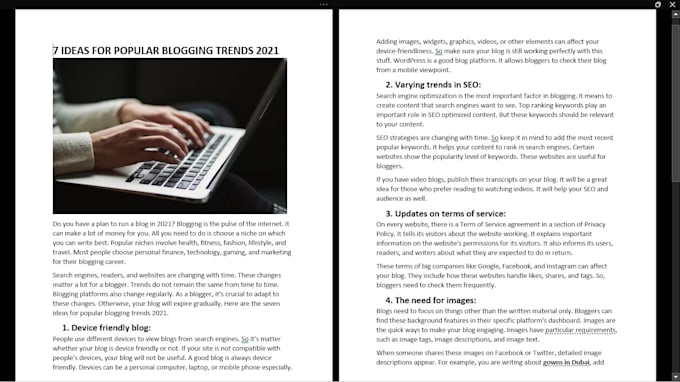 write product description or review article for affiliates