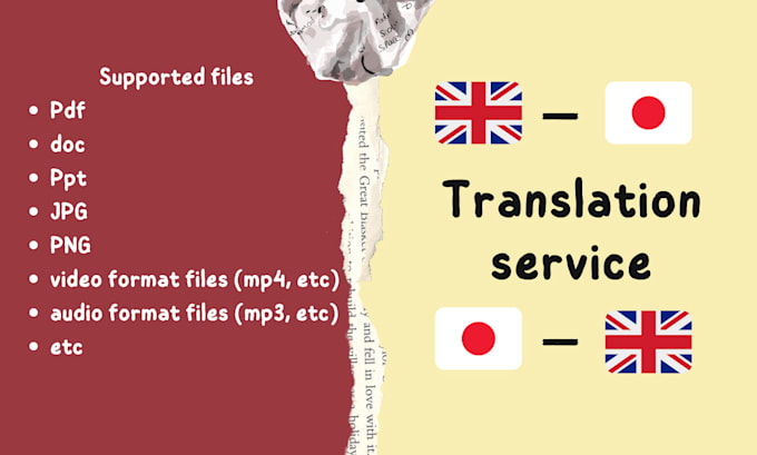 translate manually from english to japanese or vice versa