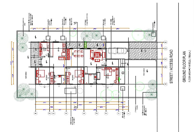 design autocad 2d floor plan architectural floor plan