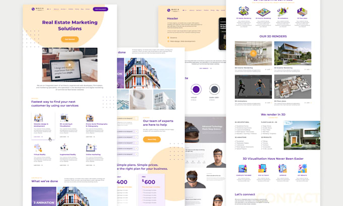 design professional website design in figma