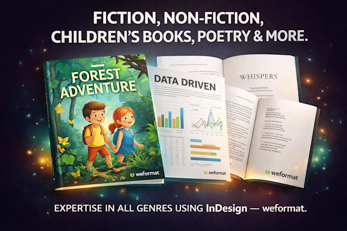 do professional book formatting for ingramspark, lulu and barnes in indesign