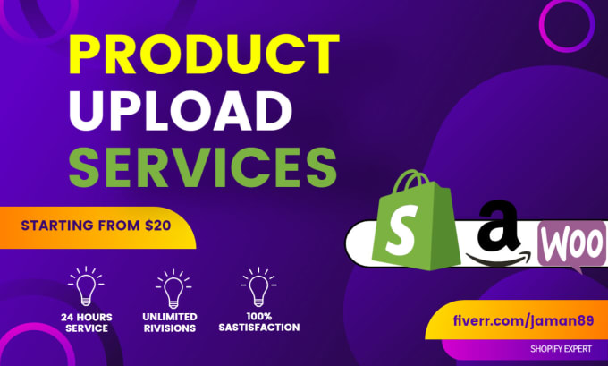 product upload, import products to shopify or any ecommerce site