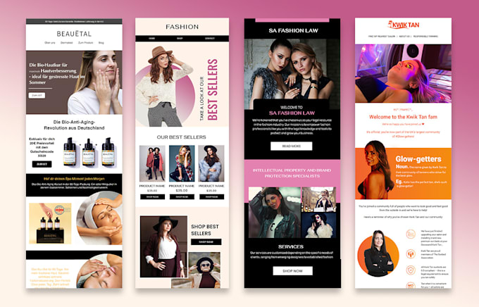 design mailchimp and klaviyo email template or newsletter