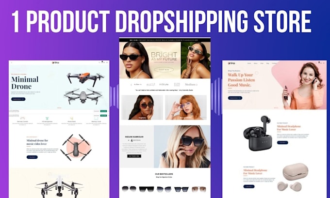 build shopify one product store shopify dropshipping single product store design