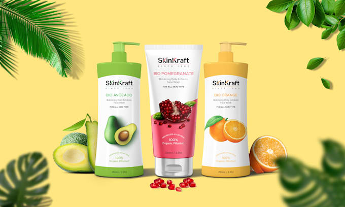 do skincare cosmetic product packaging and labeling design