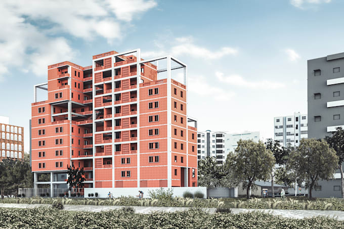 make 3d exterior and render