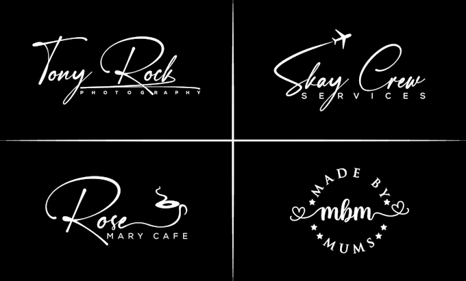 do photography signature handwriting scripted calligraphy cursive logo
