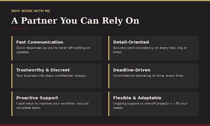 be your professional virtual assistant for admin tasks