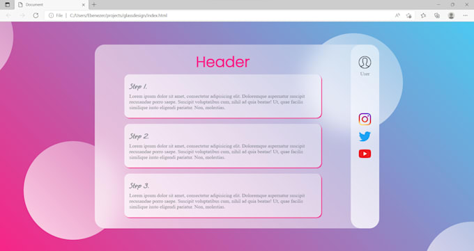 Write any script in html css and javascript by Ebenezerjason | Fiverr