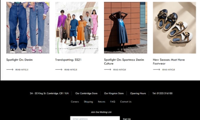 design a shopify clothing store or website