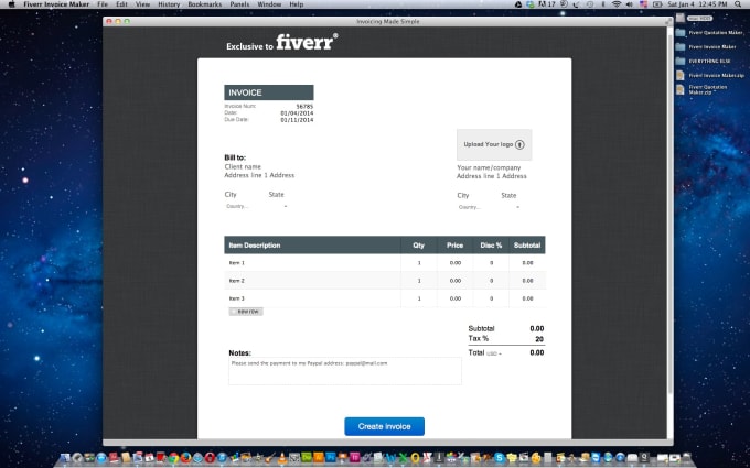invoice for mac invoice for mac