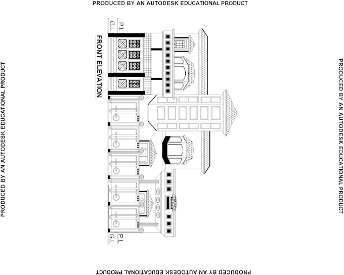 2d house plan in auto cad elevation section site plan a by ...