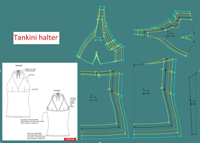 make a sewing pattern any type for apparel garments