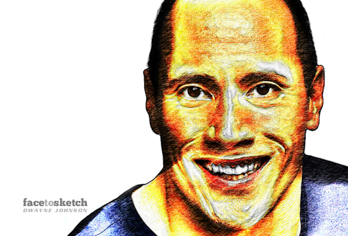 sketch your portrait with colored pencil