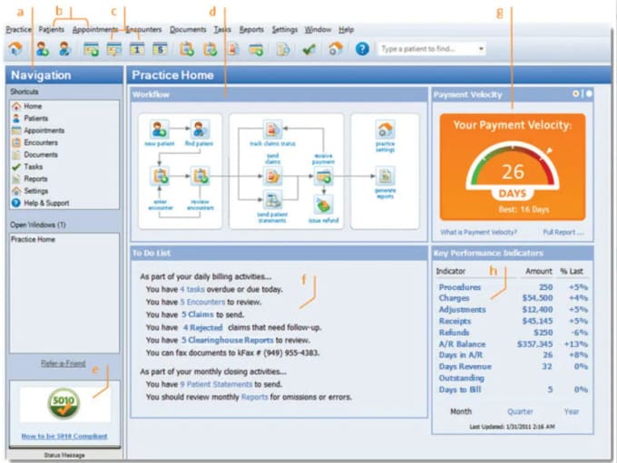 do medical billing using emr office ally, tebra, simple practice etc