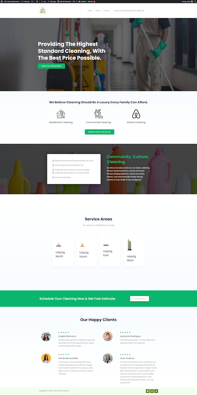 create wordpress website with elementor pro