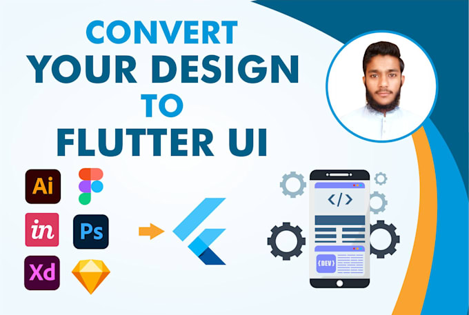 convert adobe xd or figma UI designs to a flutter app