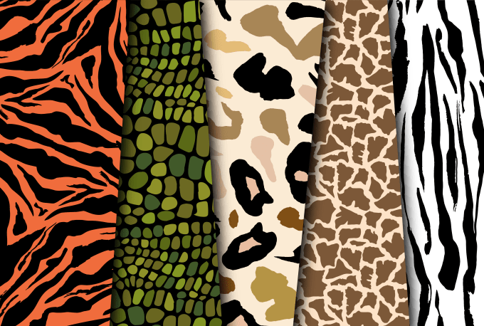 create animal skin print vector seamless repeat pattern