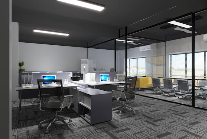 do home and office interior design and rendering in 3d