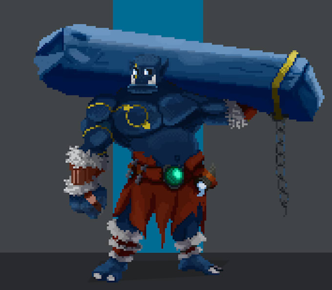 draw a character for your pixel art game
