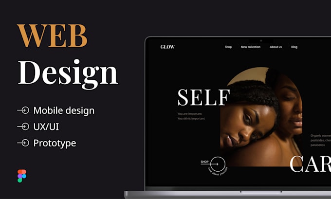 design and develop a luxury modern website in figma