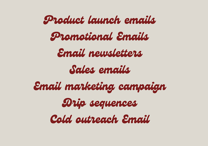 email copy sequences for product launch and special offers
